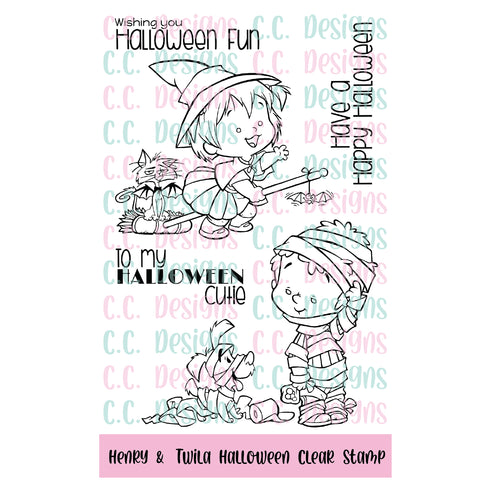 *NEW Henry & Twila Halloween Stamp Set