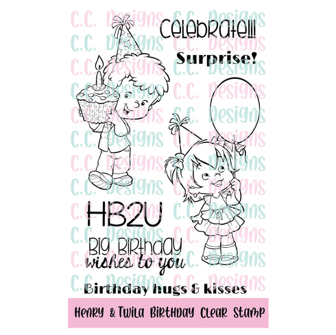 Henry & Twila Birthday Clear Stamp Set