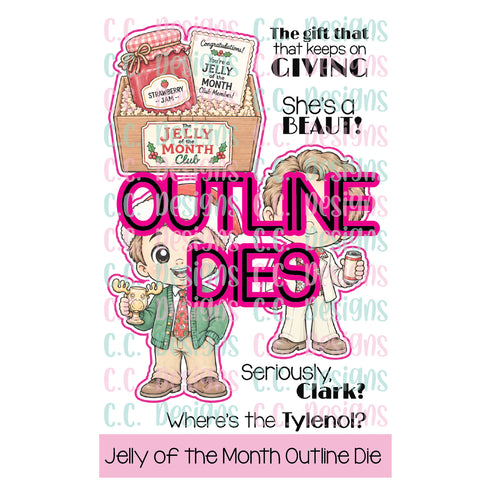 Jelly of the Month Outline Die