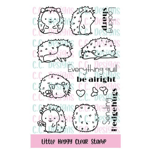 !New Little Hedgy Clear Stamp Set