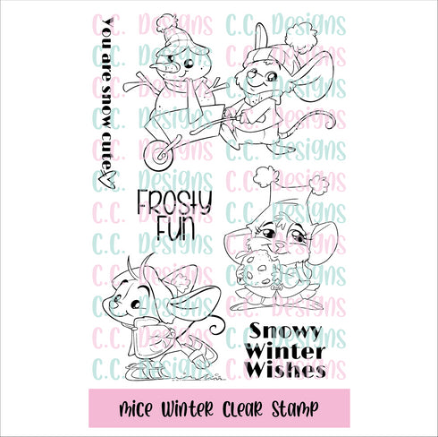 Mice Winter Clear Stamp Set
