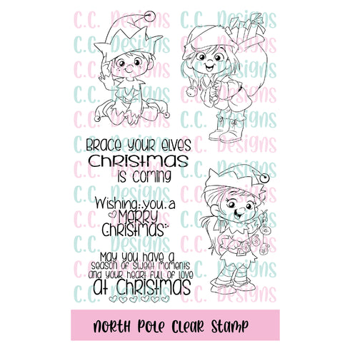 North Pole Clear Stamp Set