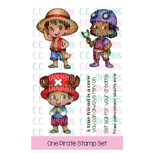!New One Pirate Clear Stamp Set
