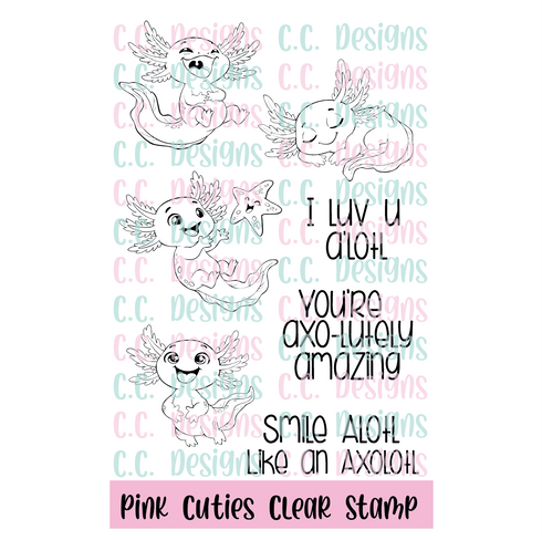 !New Pink Cuties Stamp Set
