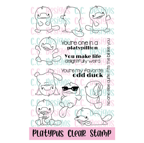 !New Platypus Clear Stamp Set