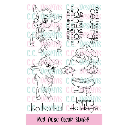 !NEW Red Nose Stamp Set