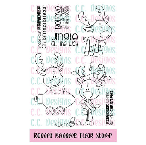 !NEW Rodney Reindeer Stamp Set