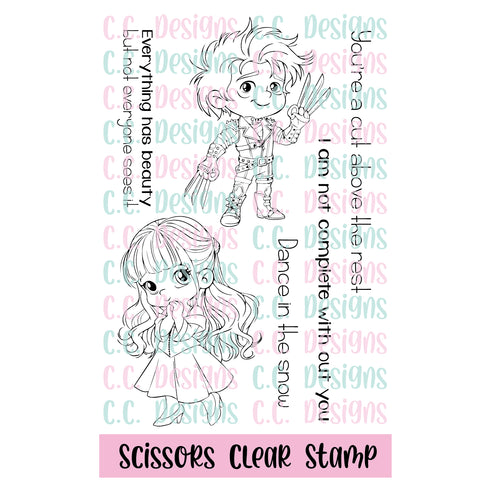 !NEW Scissors Stamp Set