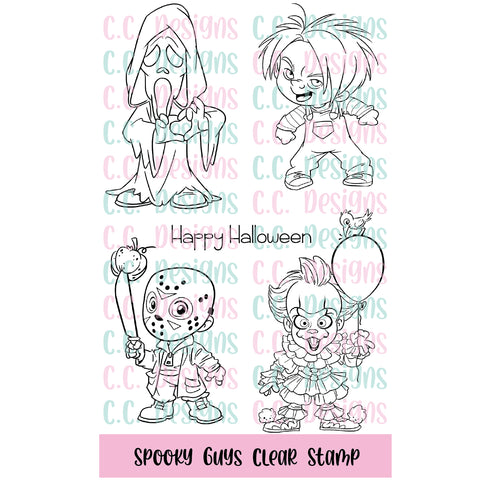 Spooky Guys Clear Stamp Set