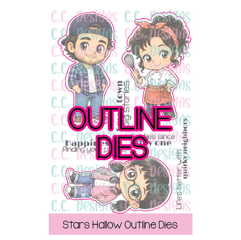 Stars Hollow Outline Die