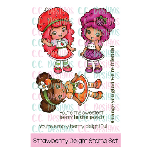 !New Strawberry Delight Clear Stamp Set