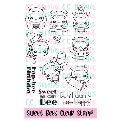 Sweet Bees Clear Stamp Set