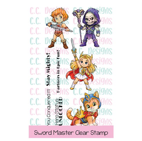 !New Sword Master Clear Stamp Set