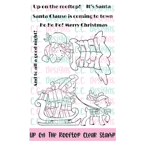 Up On The Roof Top Clear Stamp Set
