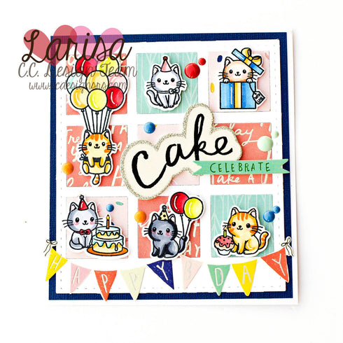 Happy Cat Day Clear Stamp Set