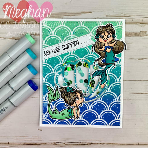 Mermaid Party Clear Stamp Set