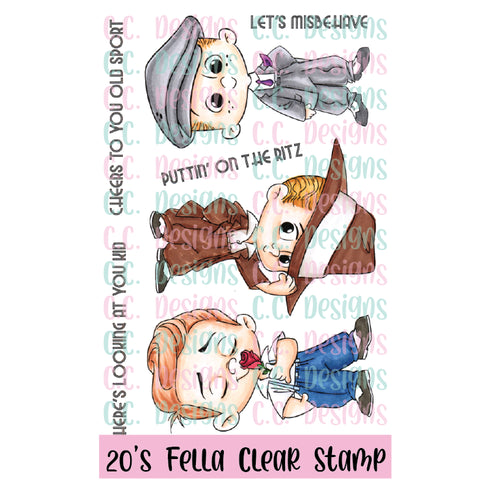 20's Fellas Clear Stamp Set