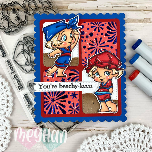 Beach 20's Clear Stamp Set