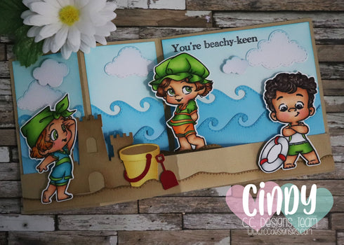 Beach 20's Clear Stamp Set