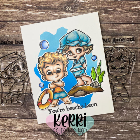 Beach 20's Clear Stamp Set