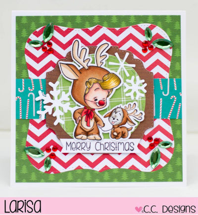 3 Reindeers Clear Stamp Set
