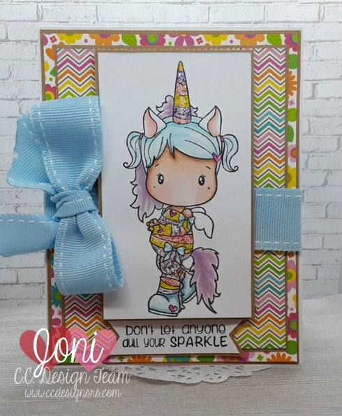 Unicorn & Rainbow Clear Stamp Set