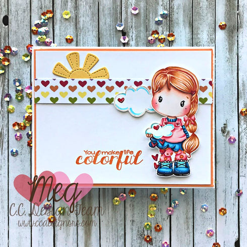 Unicorn & Rainbow Clear Stamp Set