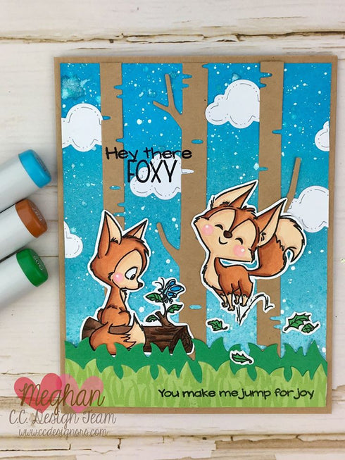 Foxes Clear Stamp Set