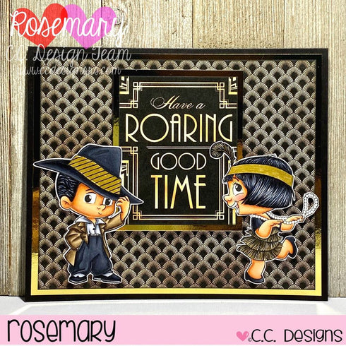 20's Gals Clear Stamp Set