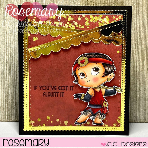 20's Gals Clear Stamp Set