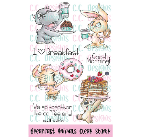 Breakfast Animals Clear Stamp Set