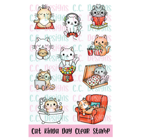Cat Kinda Day Clear Stamp Set