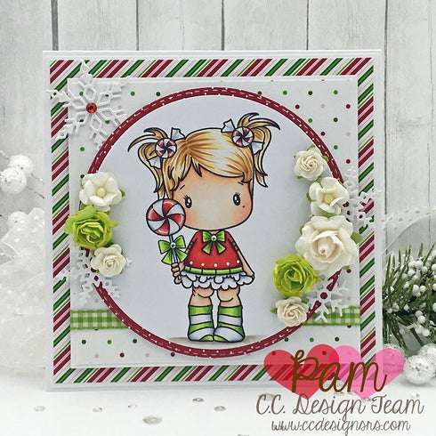 Christmas Swiss Pixie Clear Stamp Set