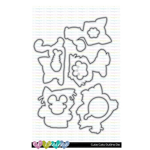 Cutie Cats Outline Die