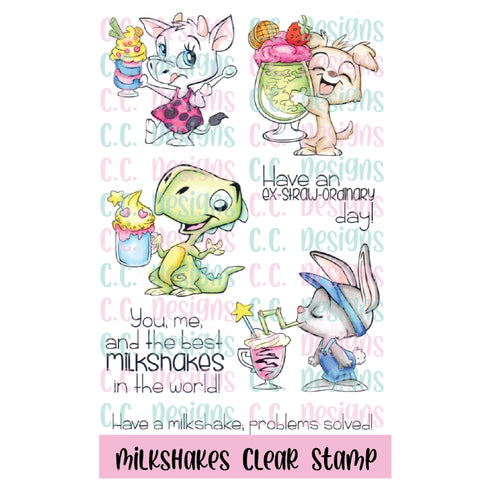 Milkshakes Clear Stamp Set