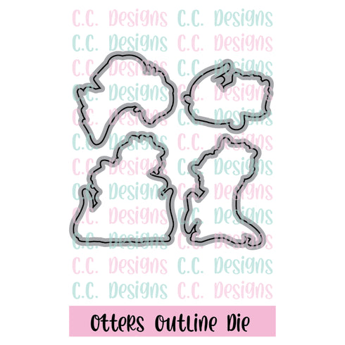 Otters Outline Die
