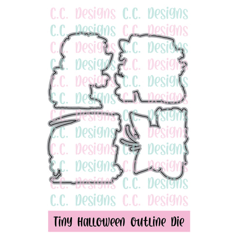 Tiny Halloween Outline Die