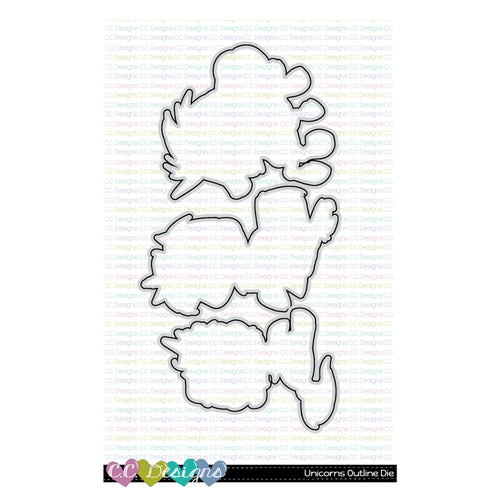 Unicorns Outline Die