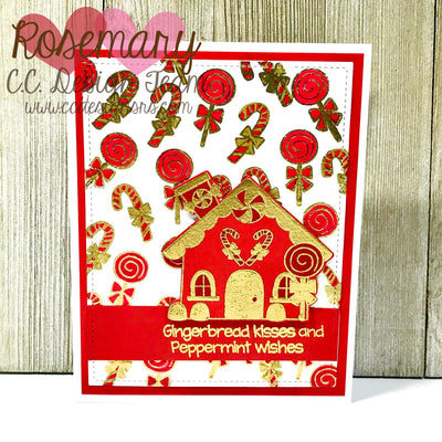 Gingerbread Lane Gold Embossing Tutorial