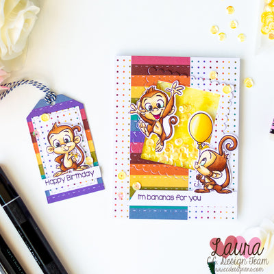 [Video] Easy Shaker Card and Matching Tag with Laura