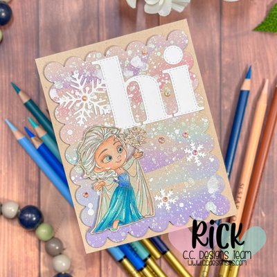 Winter Hi Card Featuring the Let It Snow Stamp Set