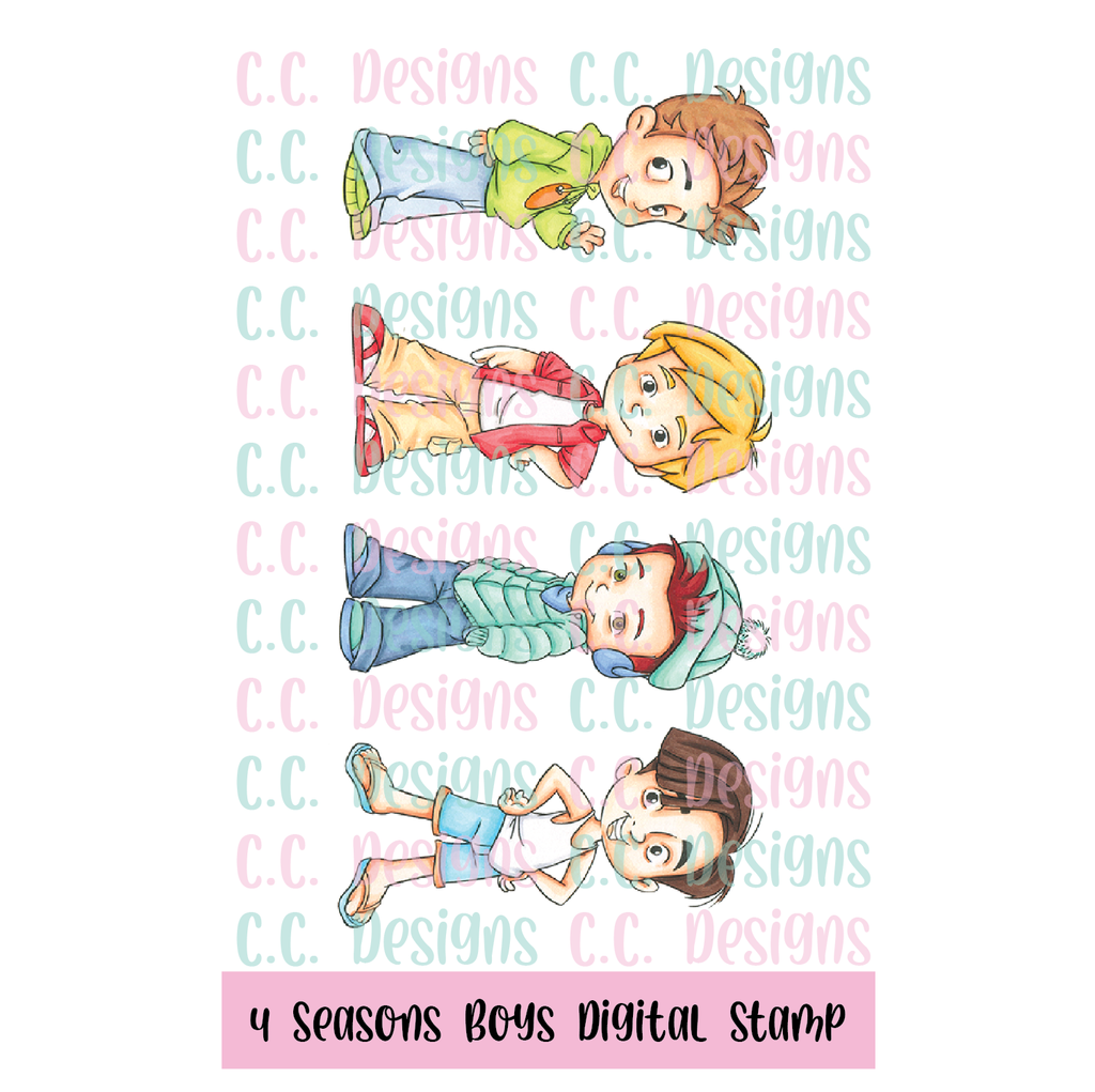4 Seasons Boys DIGITAL STAMP