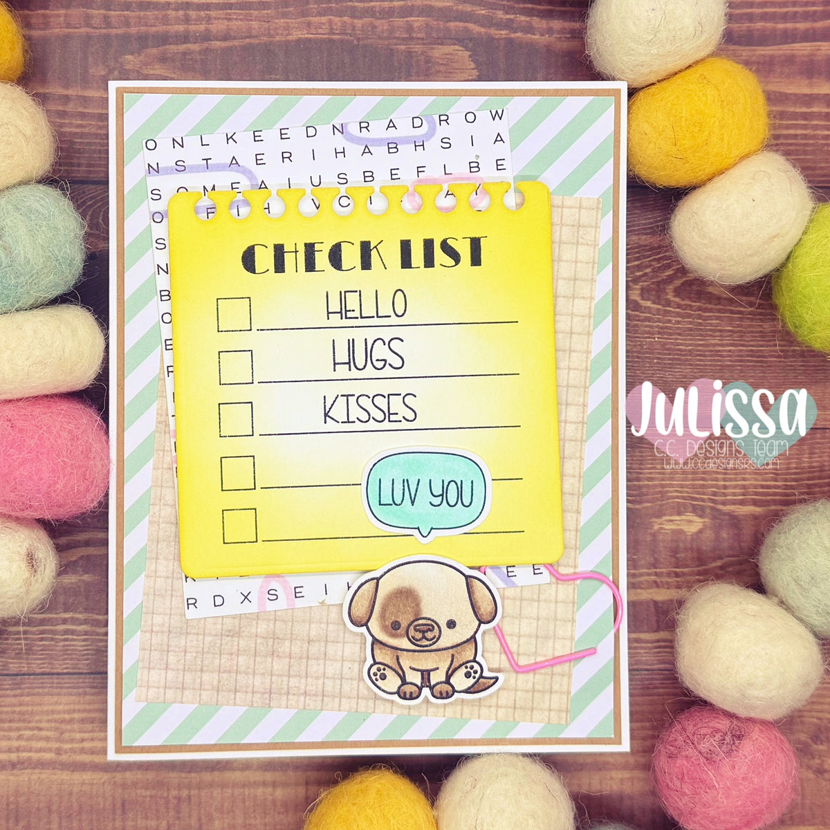 *New Animal Notes Clear Stamp Set – C.C. Designs Rubber Stamps