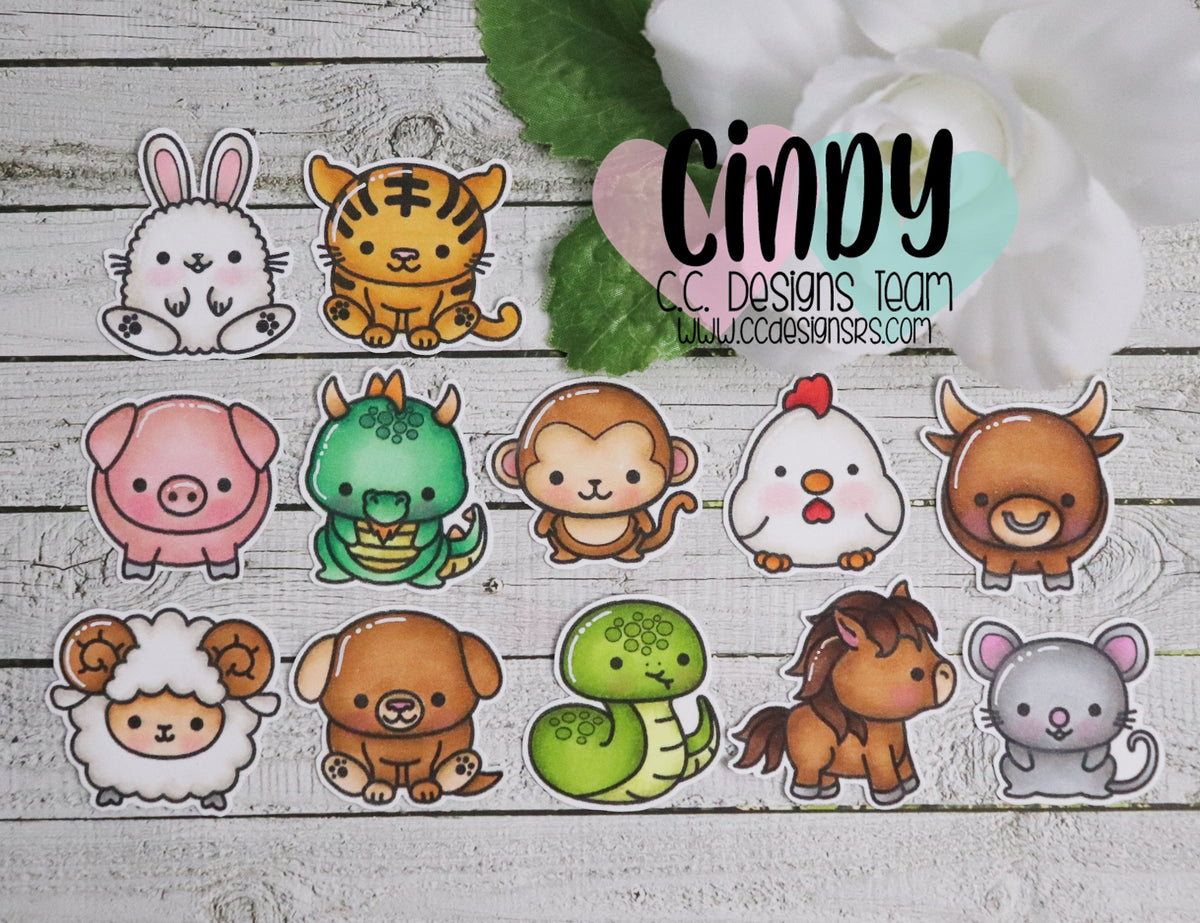 Animal Notes Clear Stamp Set – C.C. Designs Rubber Stamps