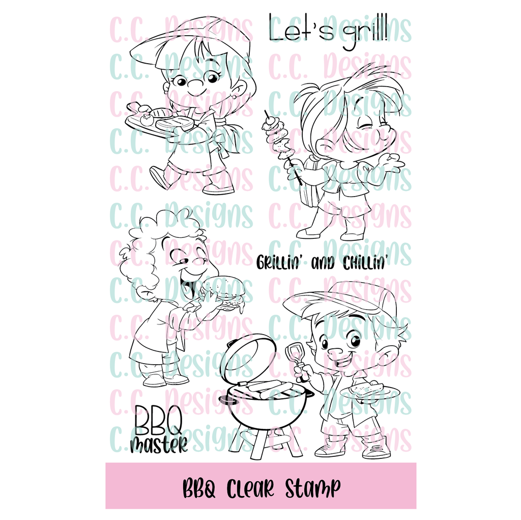 BBQ Clear Stamp Set