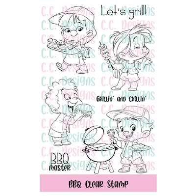 BBQ Clear Stamp Set