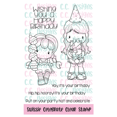 Celebrate Swissies Clear Stamp Set