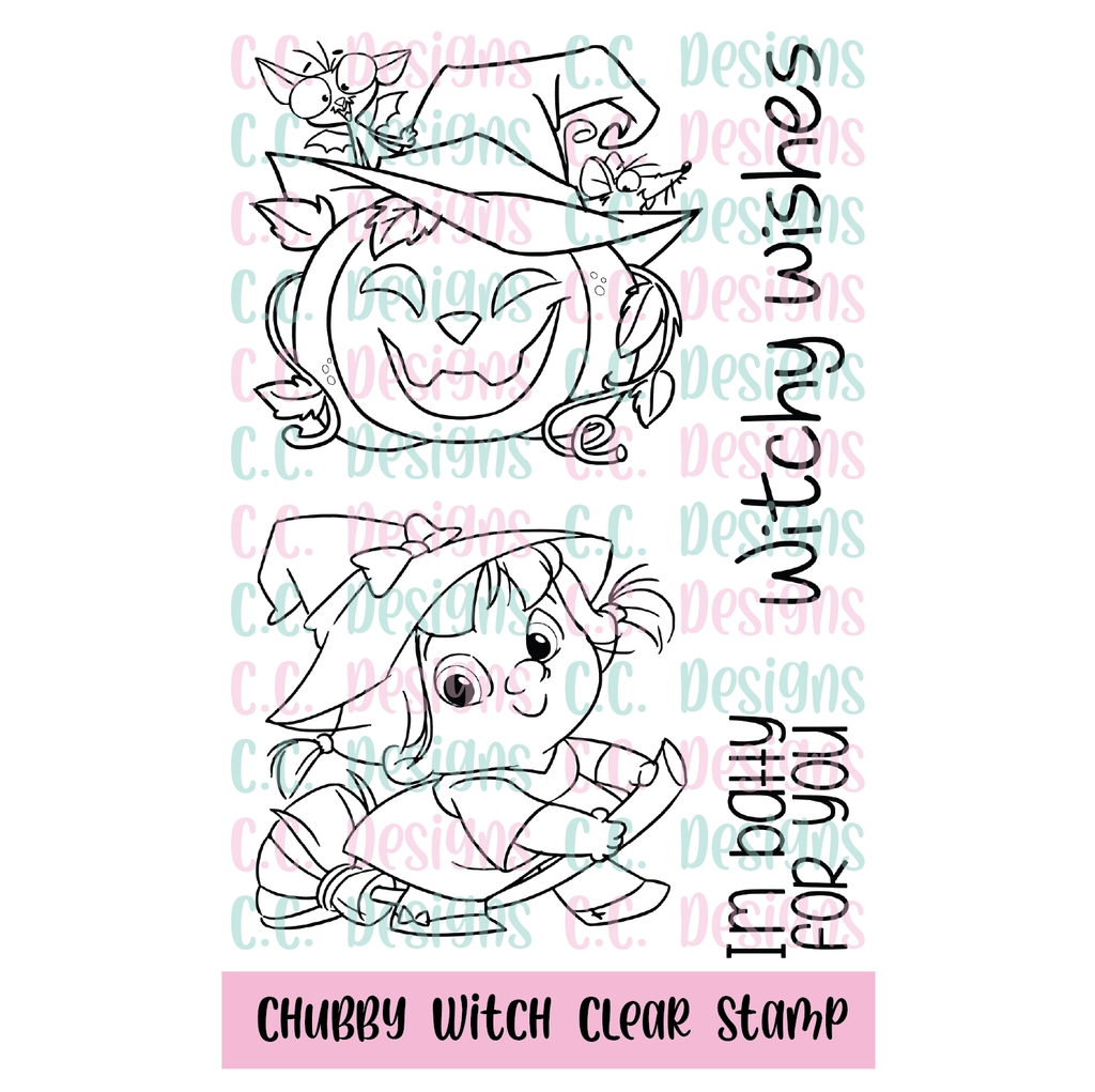 Chubby Witch Stamp Set