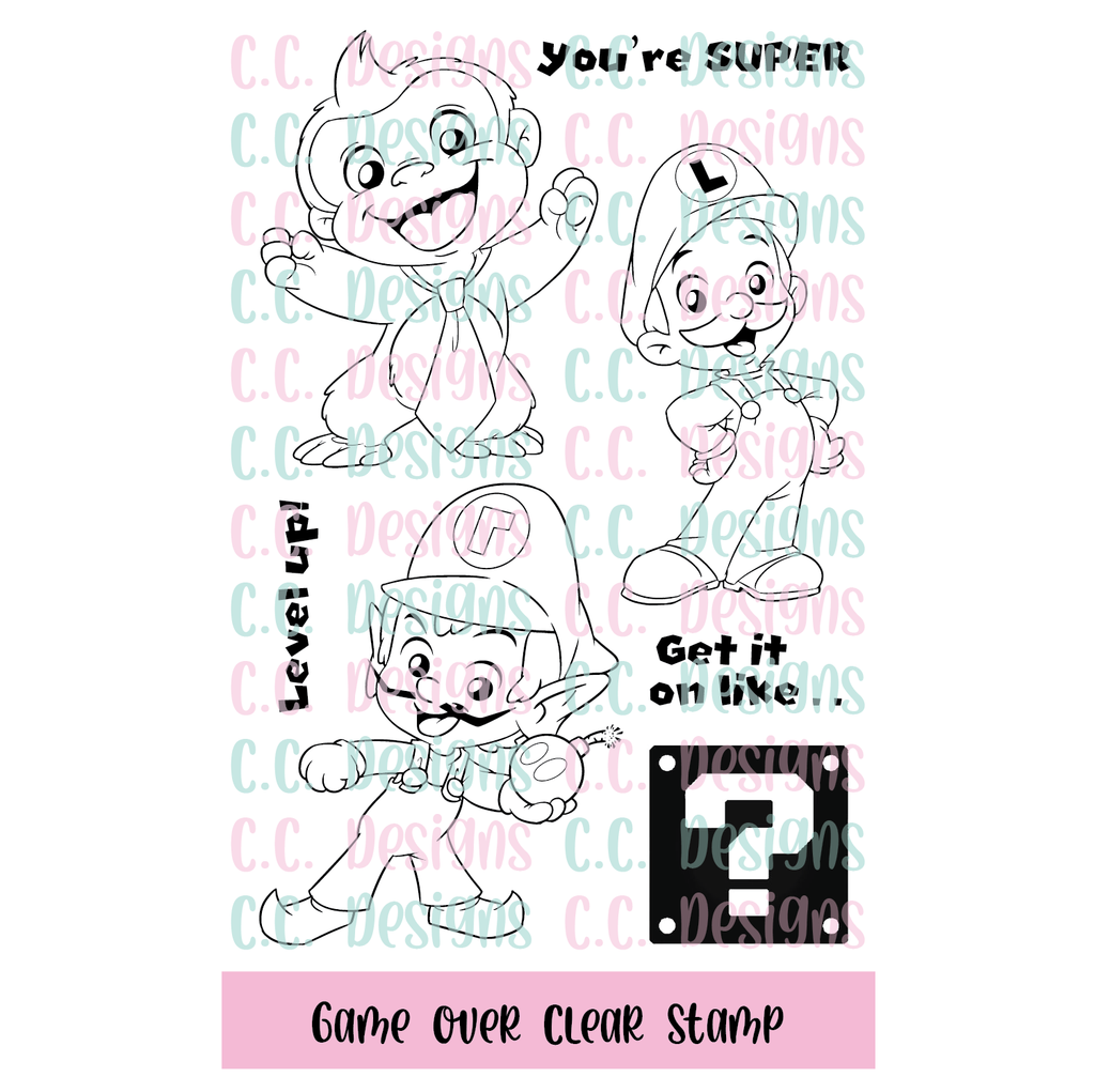 Game Over Clear Stamp Set