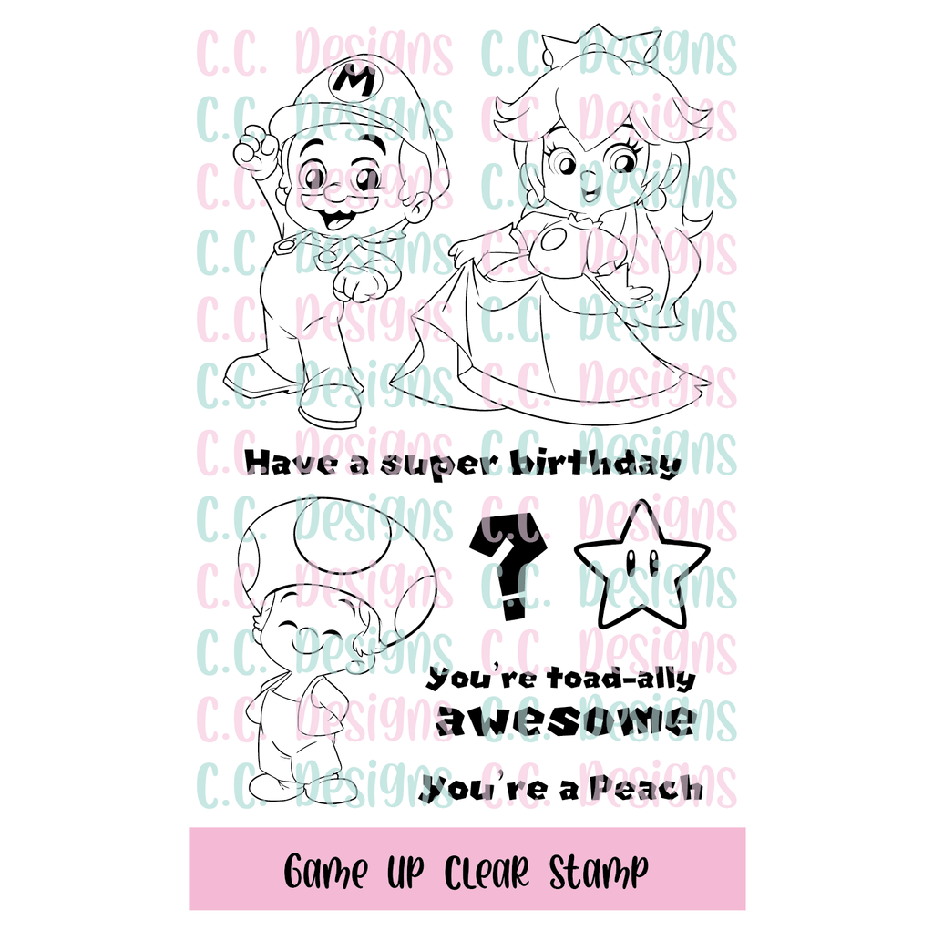 Game Up Clear Stamp Set